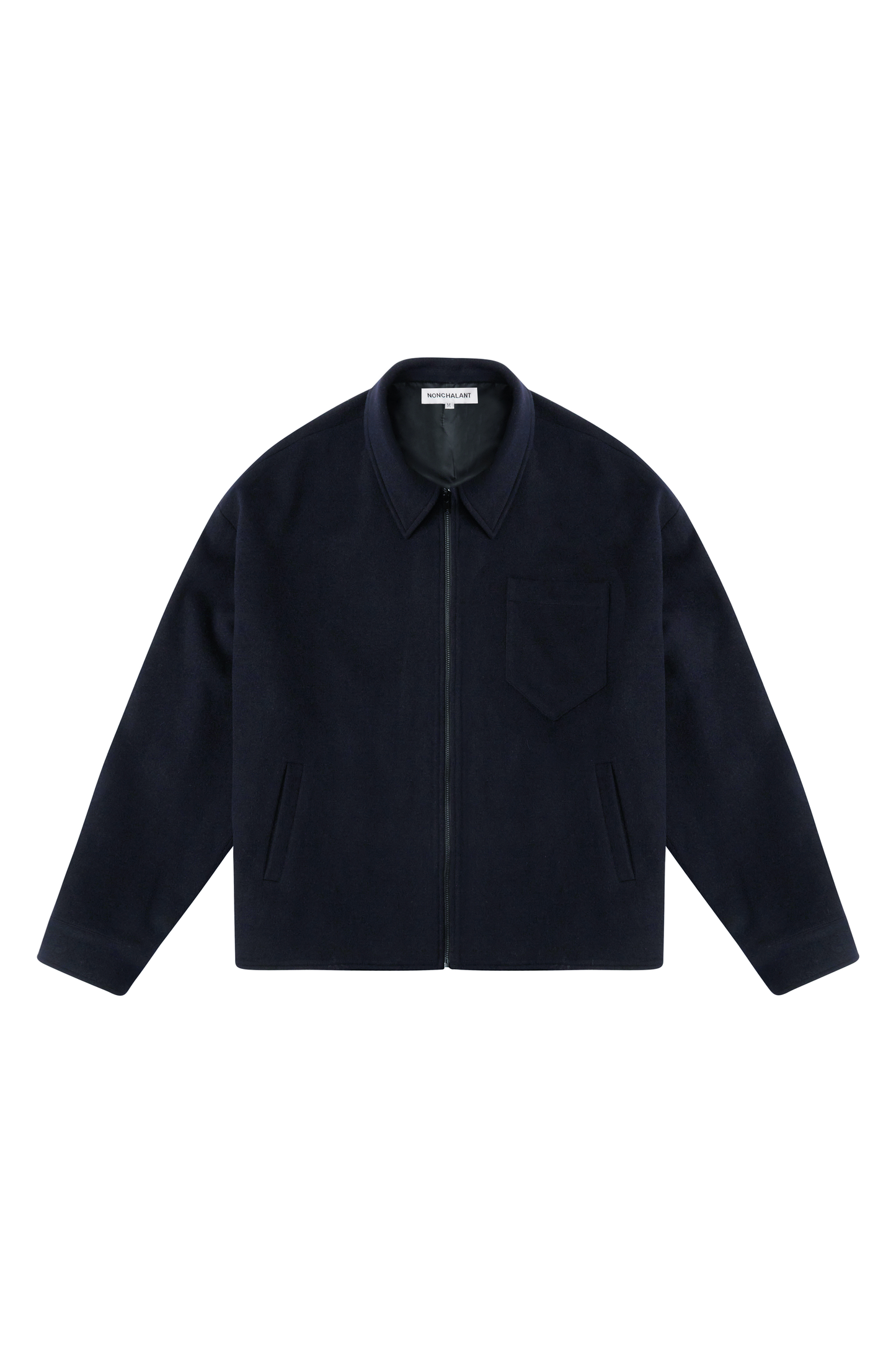 WOOL OVERSHIRT - NAVY