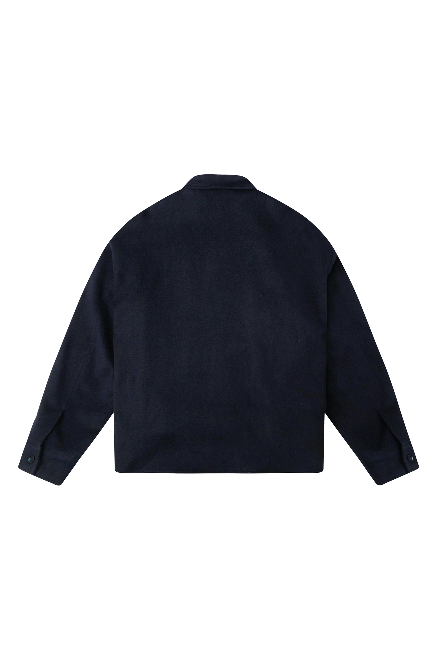 WOOL OVERSHIRT - NAVY