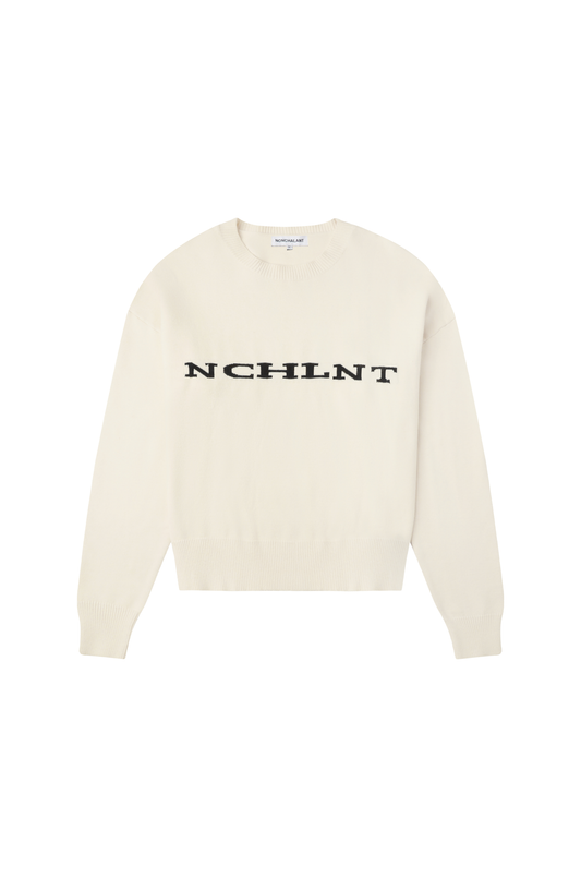 LOGO KNIT - NATURAL