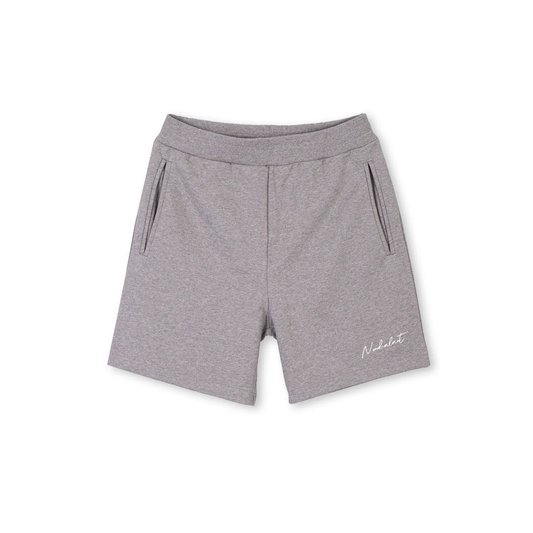 EMBROIDERED SHORT - GREY