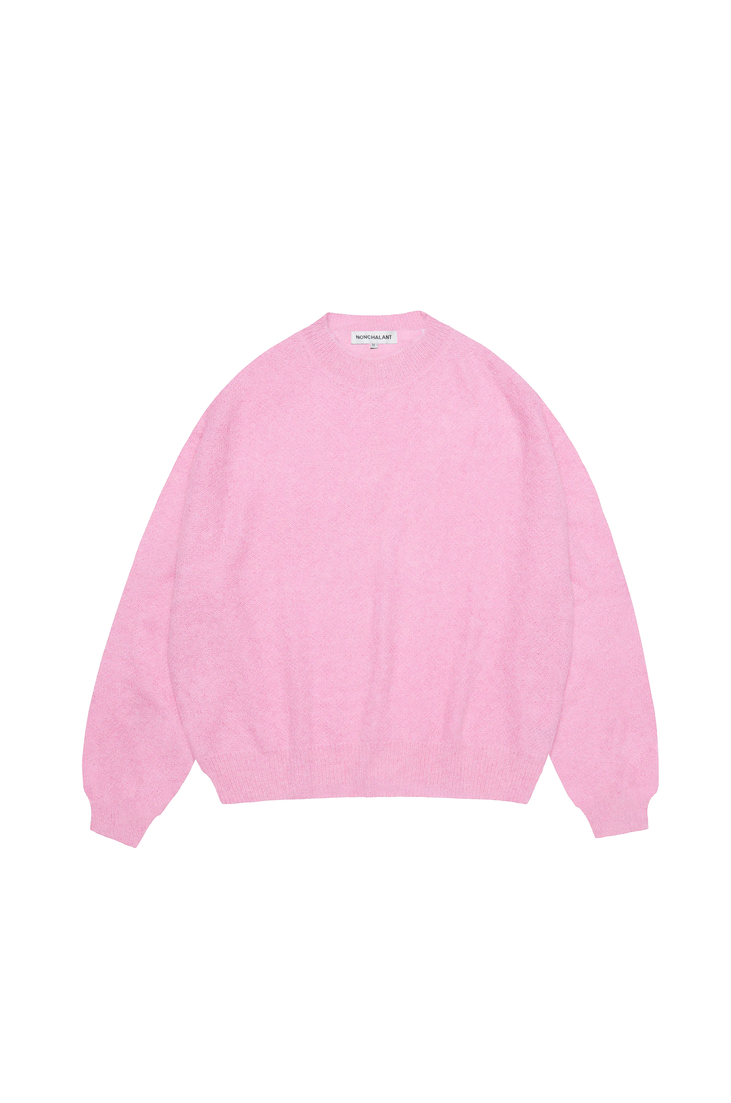 MOHAIR KNIT SWEATER - PINK