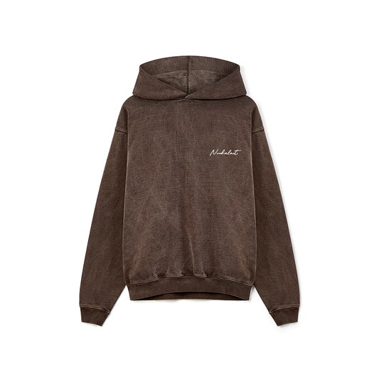 SCRIPT LOGO HOODIE - VINTAGE BROWN