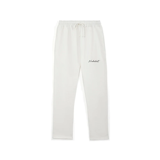 SCRIPT LOGO SWEATPANT - WHITE