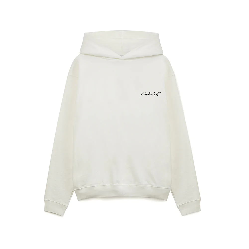 SCRIPT LOGO HOODIE - WHITE