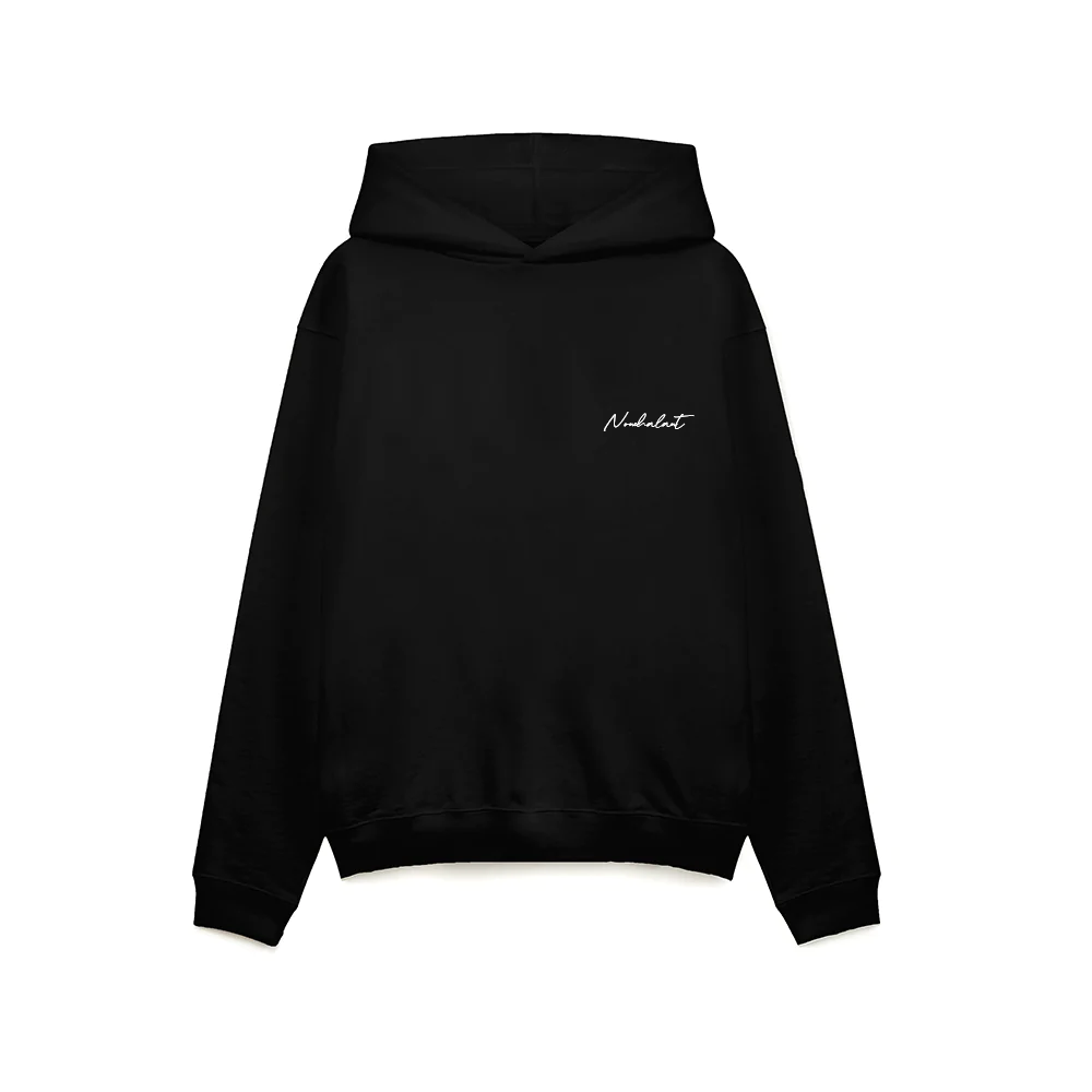 SCRIPT LOGO HOODIE - BLACK